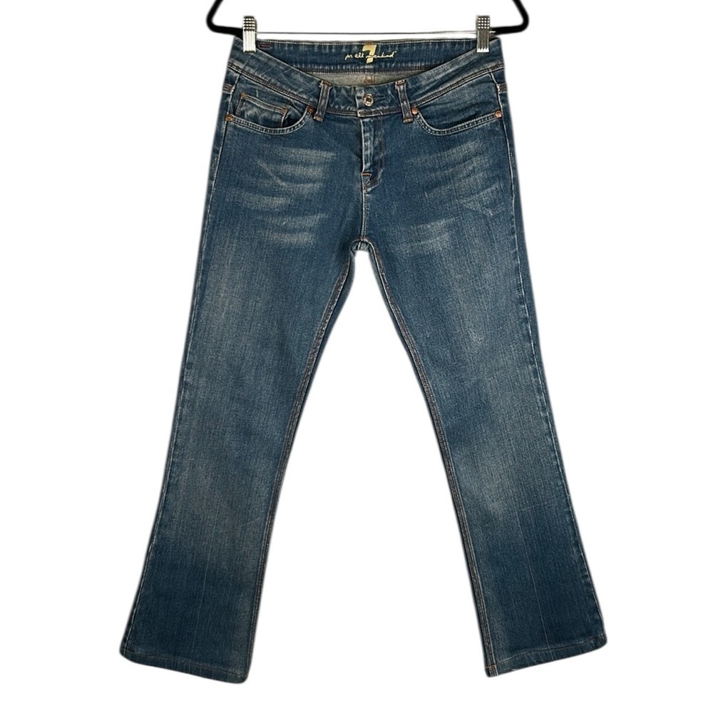 7 For All Mankind Mid Rise Wide Flare Leg Jeans Size 29